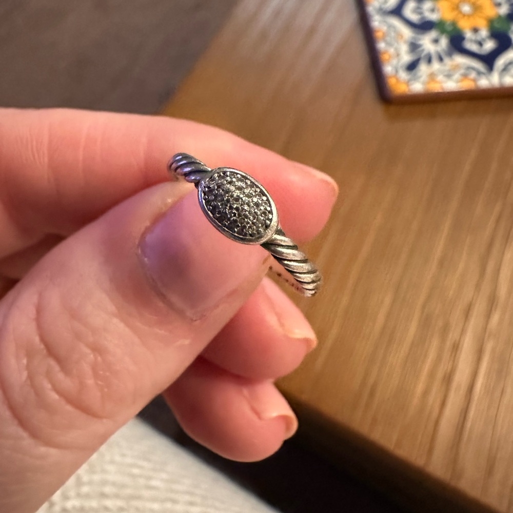 David Yurman Cable Collectibles Oval Stack Ring size 7